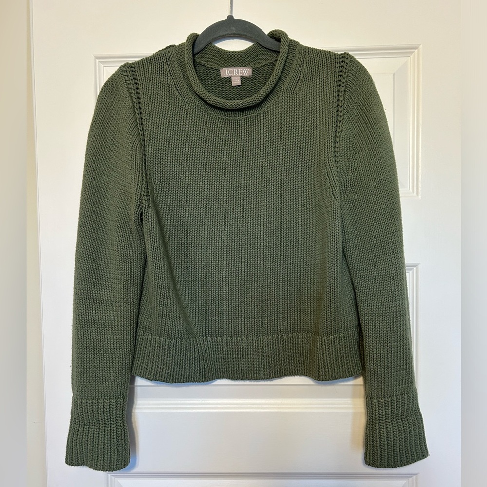J. Crew Women's Olive Knit Sweater